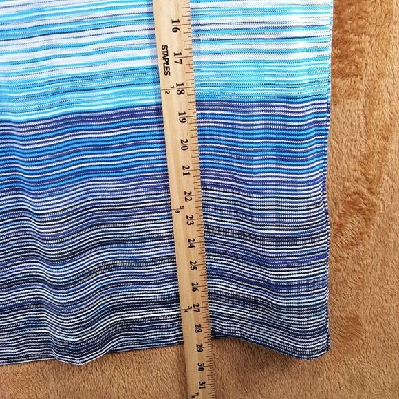 MISSONI Polo Shirt Mens Small Blue Stripe Short Sleeve Cotton Pique $380 - Picture 9 of 10